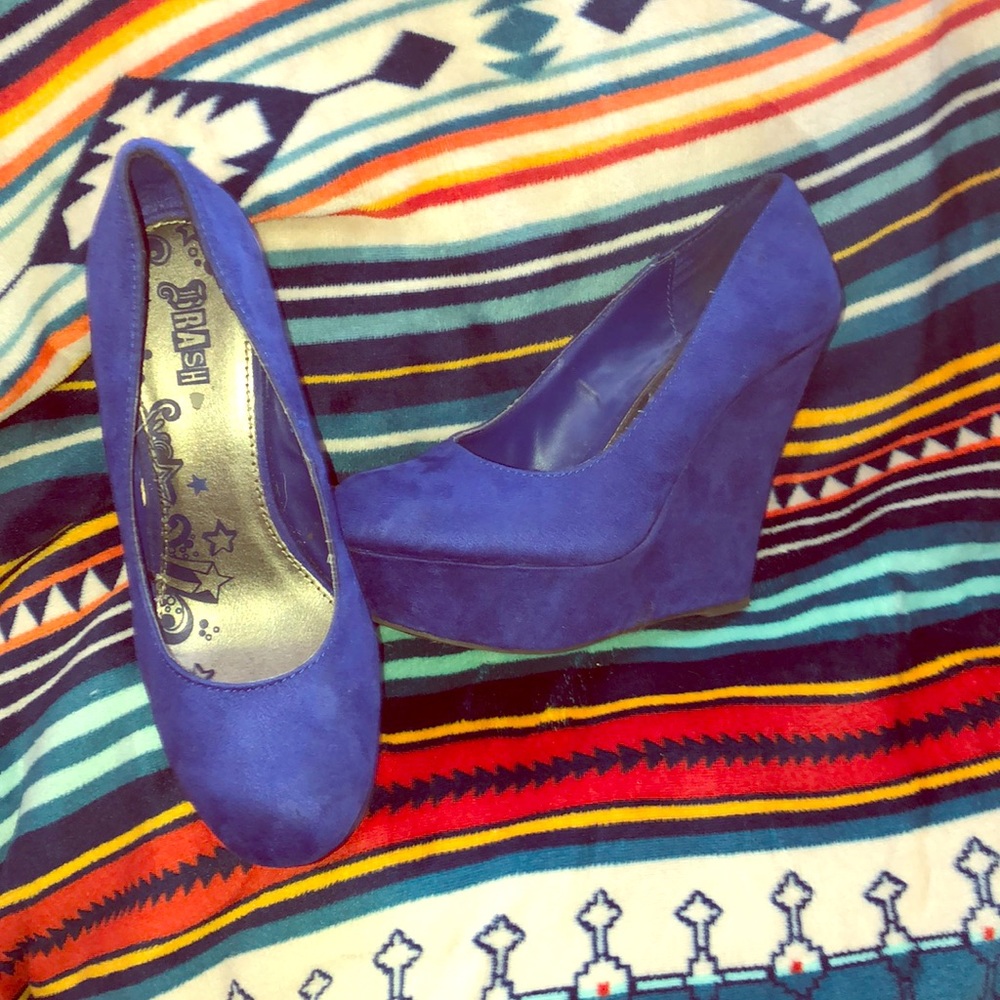🥰ROYAL BLUE🤩 Platform, Stacked wedges!🥳